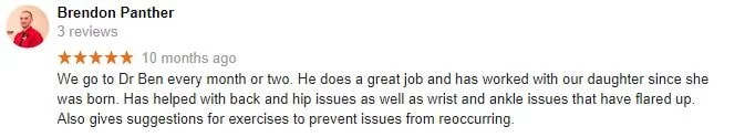 Patient Testimonial at Complete Chiropractic