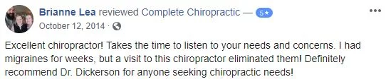 Patient Testimonial at Complete Chiropractic