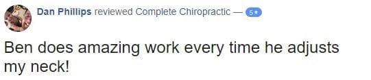 Patient Testimonial at Complete Chiropractic