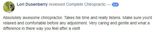 Patient Testimonial at Complete Chiropractic